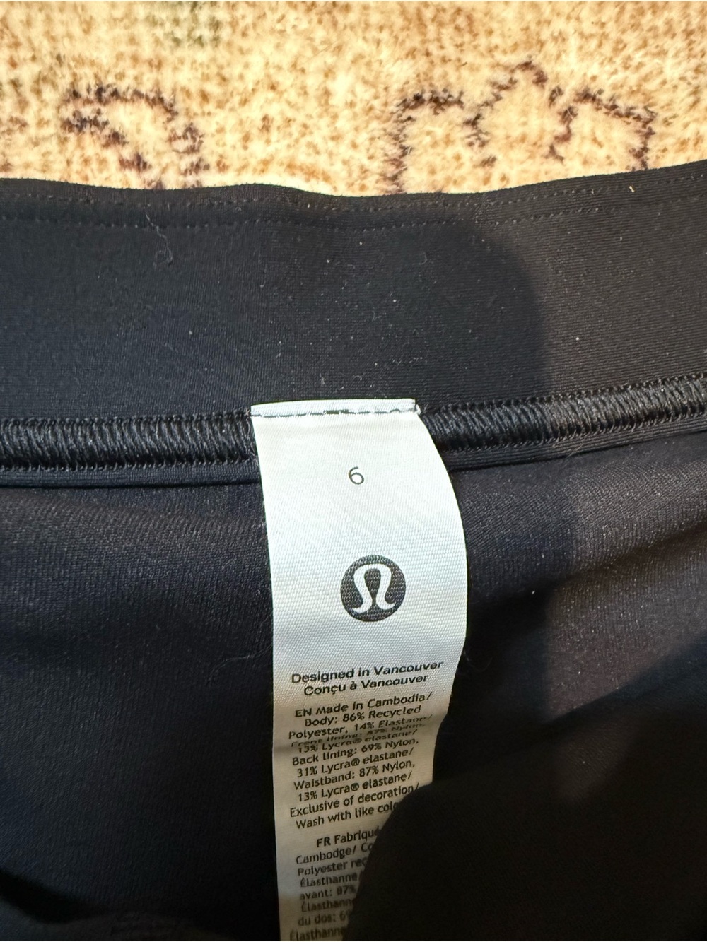 lululemon athletica Black Pleated Mini Skirt - Picture 2 of 2
